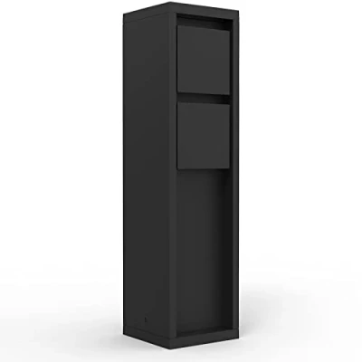 Image de LUTEC Mains Multiprise d&#039;extérieur 2 Prises Noir IP54 Résistant aux intempéries 3500 W 8 x 31 cm
