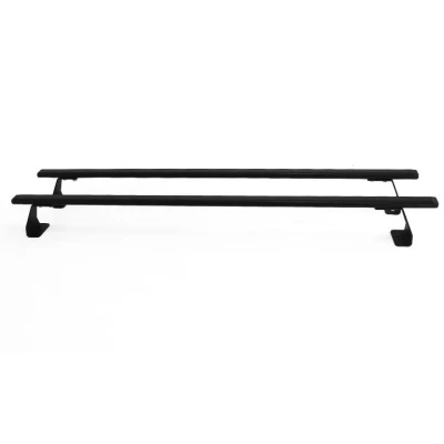 Image de Lot de 2 Barres toit compatibles avec VW T5 Caravelle 2003 2015 en aluminium noir