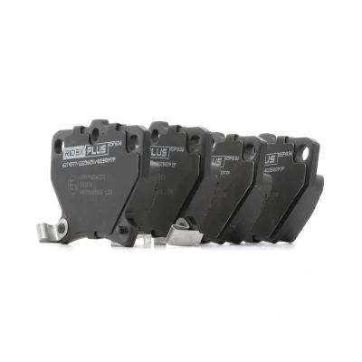 Image de RIDEX PLUS 402B0097P Jeu de plaquettes frein Essieu arrière avec indicateur d&#039;usure TOYOTA: Yaris I 3/5 portes, Corolla IX portes