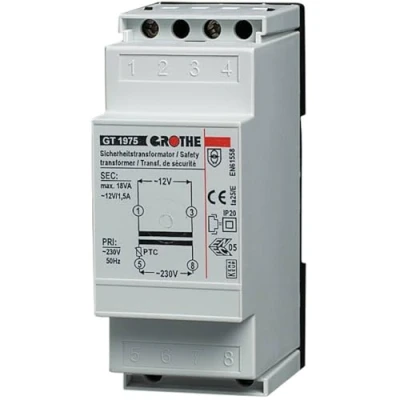 Image de Grothe 14101 Transformateur de sonnette 12 V/AC 1.5 A