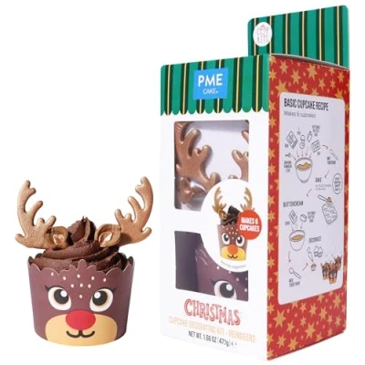 Image de PME Noël Kit de Décoration Cupcakes Rennes (Set 6)