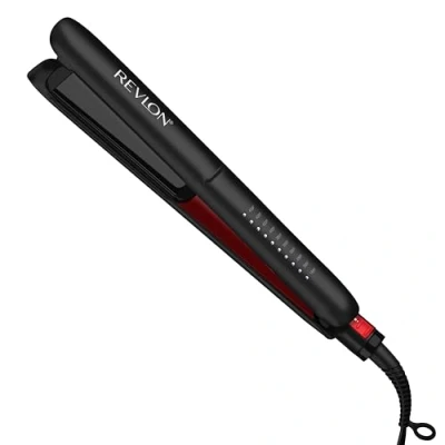 Image de Lisseur Revlon SmoothStay 25mm infusé à l’huile de coco (pochette voyage, Plaques triple revêtement céramique, flottantes bords arrondis, Température personnalisable) RVST2211P