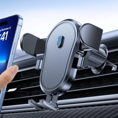 Image de Support de téléphone voiture Miracase Auto Lock Clip Rotation 360 Compatible 4 7 pouces Métal robuste