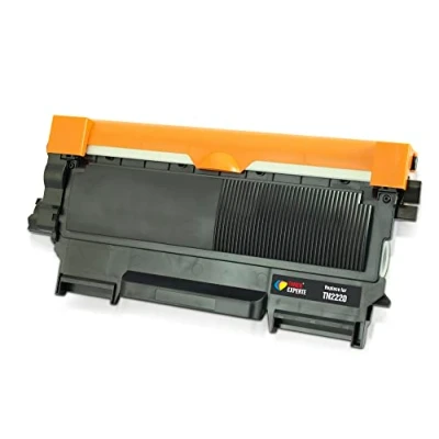 Image de Toner Experte TN2220 TN2010 Cartouche de Remplacement pour Brother TN 2010 Compatibles DCP 7055 7065DN HL 2130 2250DN MFC 7360N 7460DN (1 Noir)