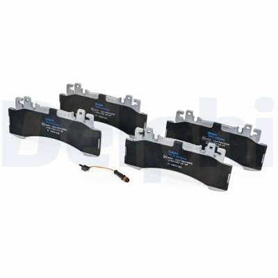 Image de DELPHI LP5015EV Jeu de plaquettes frein contact signal d&#039;usure inclus avec tôle anti bruit accessoires MERCEDES BENZ: EQE