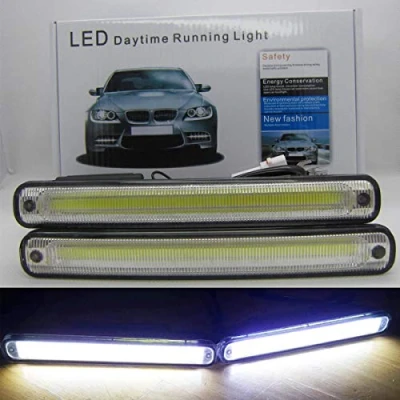 Image de FOLGEMIR Feux diurnes, COB LED lumineuse DRL, blanc 6000K, 12V DC, 12W, CE