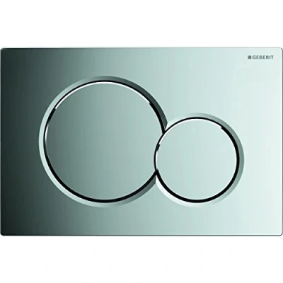 Image de Geberit Plaque de déclenchement Sigma01 Double Touche, ABS chromé GETPL115771215
