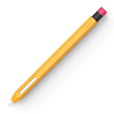 Image de elago Coque Pencil Classique Compatible avec Apple 2ème Génération Etui, la Charge Magnétique et Double Tap (Lire OBLIGATOIREMENT Les Instructions D&#039;INSTALLATION) (Jaune)