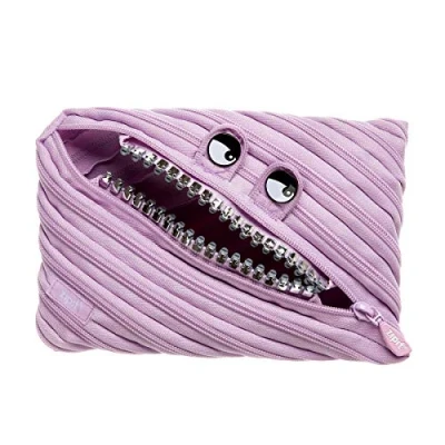 Image de ZIPIT Grillz trousse à crayons pour fille scolaire grande capacité l&#039;école et le bureau (violet)