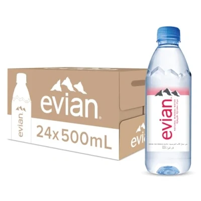 Image de Evian Eau minérale naturelle 24 x 500 ml