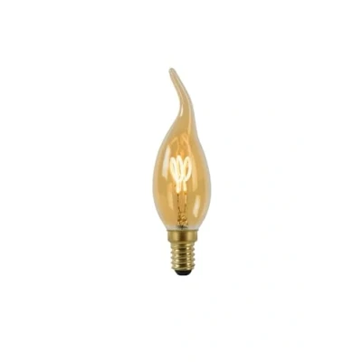 Image de Lucide LED Bulb Ampoule Ø 3,5 cm Dim. 1x3W 2200K Ambre