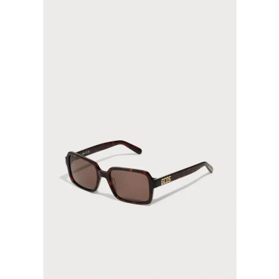 Image de GCDS Unisex Lunettes de soleil, Taille: 54, Dark havana/brown