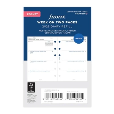 Image de Pocket 5 Language Week on two pages 2025