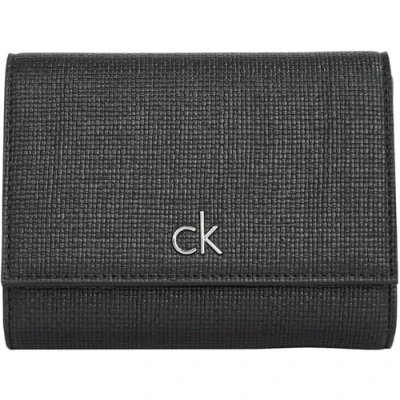 Image de Calvin Klein Portefeuille Femme Daily Medium Trifold Petit, Noir (CK Black), Taille Unique