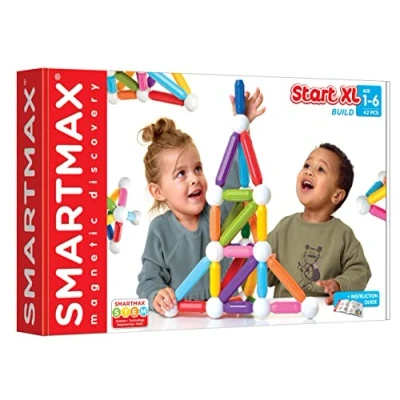 Image de SmartMax START XL Jouet de Construction Magnétique 42 pièces à assembler Crée Tes Formes, Sculptures … Pour Enfants Partir 1 An