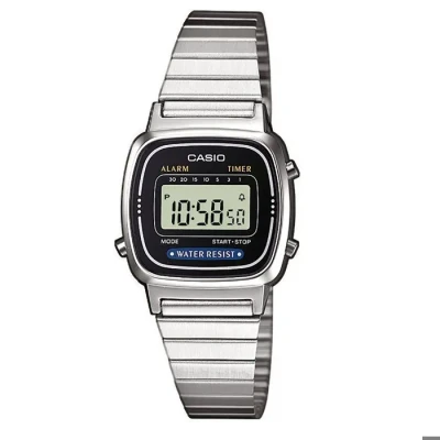 Image de Casio Montre à affichage digital silvercoloured, Femme, Taille: One Size, Silver/coloured