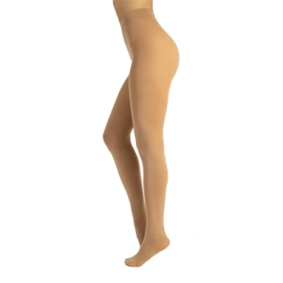 Image de CALZITALY Collants Opaque en Douce Microfibre de Couleur S, M, L, XL, XXL, 3XL, 4XL 80 DEN Fabriqué Italie (L, Skin)