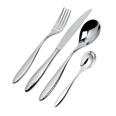 Image de Alessi Sg38s24 Mami Service à Couverts 24 Pièces en Acier Inoxydable 18/10 Brillant