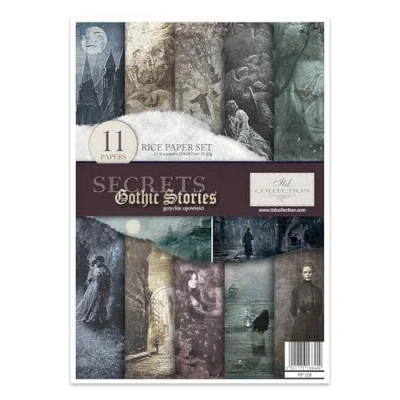 Image de ITD Collection Papier de Riz, Secrets Gothic Stories, 29,7 x 21 cm