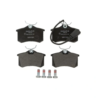Image de DELPHI LP1556 Jeu de plaquettes frein contact signal d&#039;usure inclus avec tôle anti bruit accessoires AUDI: A4 B7 Avant, Berline
