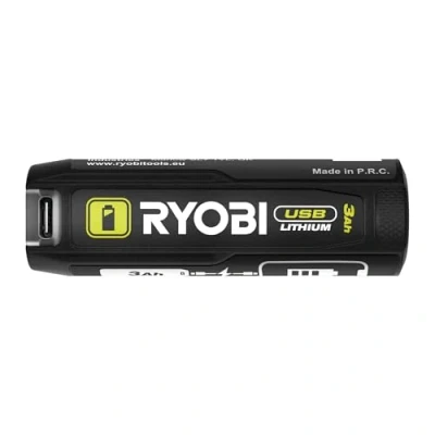 Image de RYOBI batterie USB Lithium 4V 3,0 Ah compatible avec la gamme et utisable en tant que externe, livrée son câble C RB4L30
