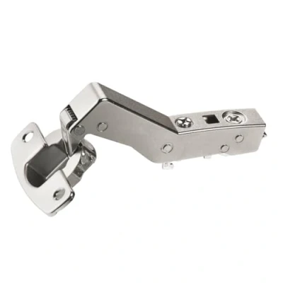 Image de Sensys 8639i W45 Charnière coudée avec amortissement intégré (Sensys W45) nickelée, angle d&#039;ouverture 95, profondeur de perçage TH 52 x 5,5 mm à visser ( )