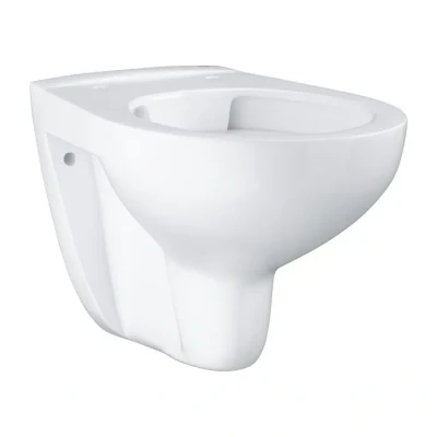 Image de WC suspendu GROHE Bau (sans bride, 3/6l, pour réservoir encastré), rond, blanc alpin, 39427000