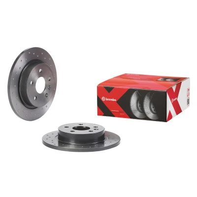 Image de BREMBO 08.B357.1X Disque de frein 268 12 5 plein, perforé revêtu avec vis/boulons OPEL: Astra J portes, GTC, Mokka / X
