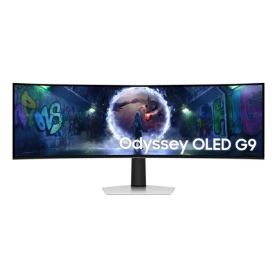 Image de Samsung S49DG934SU écran plat de PC 124,5 cm (49 ) 5120 x 1440 pixels Dual QHD OLED Argent Neuf