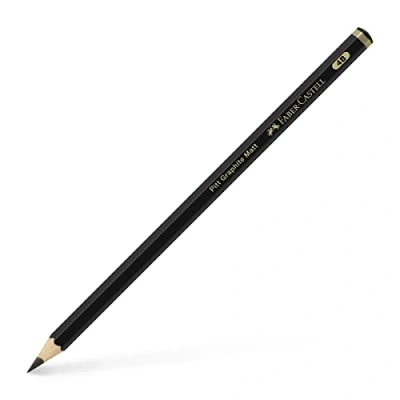 Image de Faber Castell 115204 Boîte de 12 crayons graphite mat 4B Noir