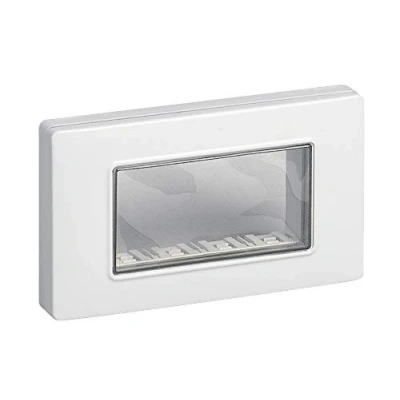 Image de Vimar Plana Plaque de finition, boîtier IP55 4, module avec vis, blanc