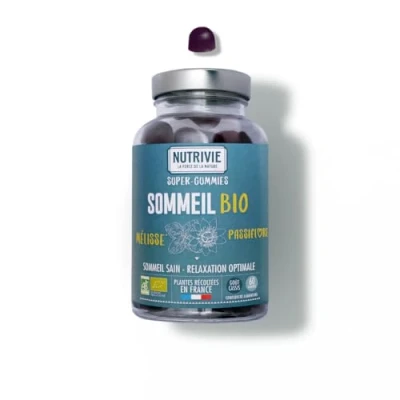 Image de Super Gummies Sommeil Bio VEGAN ; AB NUTRIVIE Fabriqué en France