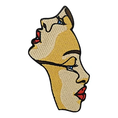 Image de Finally Home Multiple Personalities Patch thermocollant Line Art Visages, Bande dessinée Femmes Thermocollant, Tatouage, Rétro