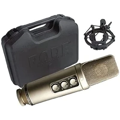 Image de RØDE NT2000 Microphone à condensateur large membrane polyvalent avec motif polaire infiniment variable, pad et filtre passe haut pour enregistrement vocal instrumental