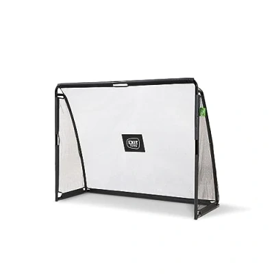 Image de EXIT Toys But de Football en Acier Coppa avec Écran d&#039;Entraînement Pratique Inclus Système d&#039;Anchorage Solide pour Le Jardin Entraînez Vos Compétences 220x170cm Noir