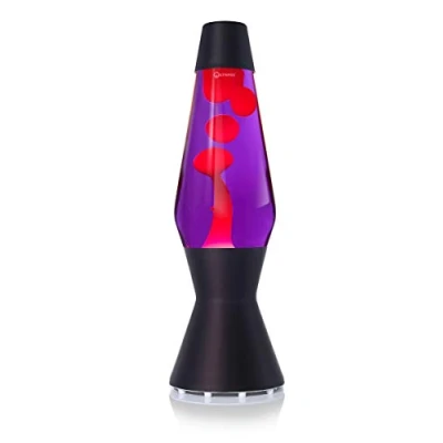 Image de MATHMOS Lampe à Lave Astro Noir Violet/Rouge