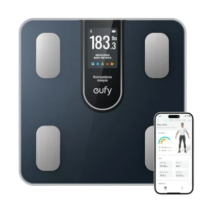 Image de eufy Pèse personne intelligent C20 Balance numérique de graisse corporelle Grand écran TFT Bluetooth 16 valeurs mesure pour le poids, l&#039;IMC, etc. Multi modes Haute précision
