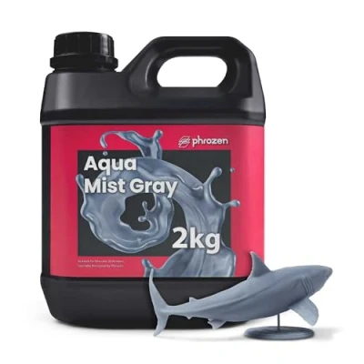 Image de Phrozen Auqa Resin Mist Gray Résine d&#039;imprimante 3D 405 nm UV Photopolymère pour impression LCD/DLP/SLA Haute Précision, Faible Odeur, Non Cassante (2kg)