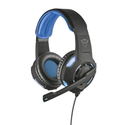 Image de Trust GXT 350 RADIUS 7.1 Casque Avec fil Arceau Jouer USB Type A Noir, Bleu Neuf
