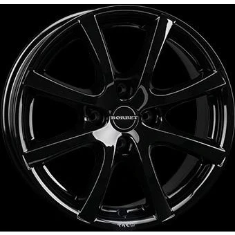 Image de BORBET 4Trou 14Pouce 100mm Jante alu LV4 noir brillant 8101604