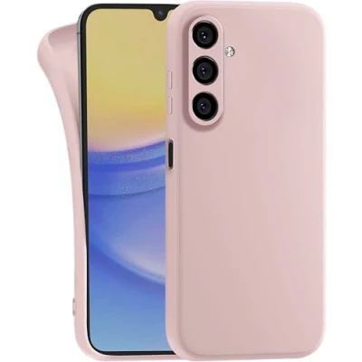 Image de MyGadget Coque pour Samsung Galaxy A15 5G Case Silicone Souple &amp; Soft Cover TPU Protection Extra Fine Légère Étui Coloré Anti Choc et Rayures Rose