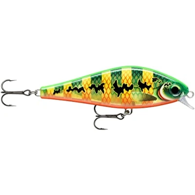 Image de Rapala Leurre de Pêche Super Shadow Rap Matériel avec Bavette Intégrée d&#039;Eau Douce Profondeur Nage 0,9 1,2m 11cm / 38g Fabriqué en Estonie Peacock