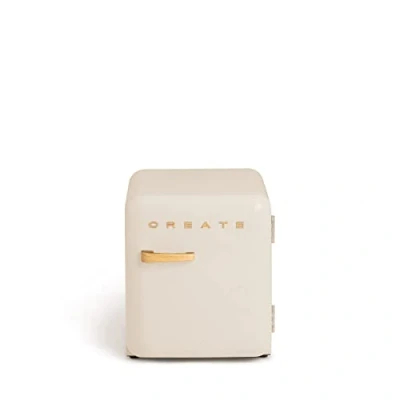 Image de CREATE / RETRO FRIDGE 50 WOOD/Réfrigérateur Vert avec Poignée Bois/Pratique et fonctionnel, Matériaux résistants