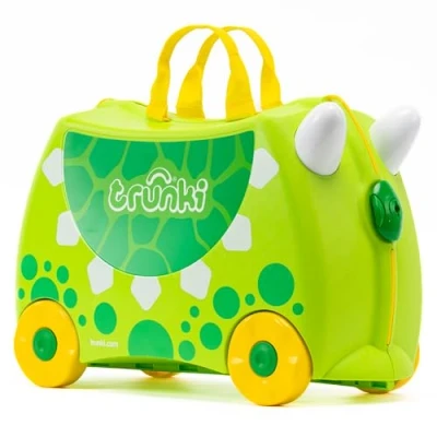 Image de Trunki Valise à Roulettes pour Enfants et Bagages Main : Dudley le Dinosaure (Vert)