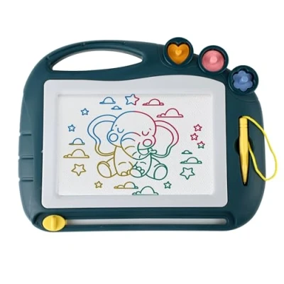 Image de Tableau magnétique pour,Tablette a dessin,Ardoise magique,Cadeau d&#039;anniversaire et jouet éducatif avec stylo 3 timbres (vert)