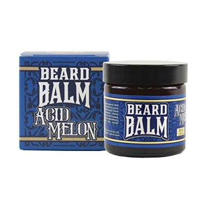 Image de HEY JOE! Baume À Barbe Nº3 Melon Acide 60ml Au Beurre D&#039;Argan, De Jojoba, Coconut Et Karite. Parfum