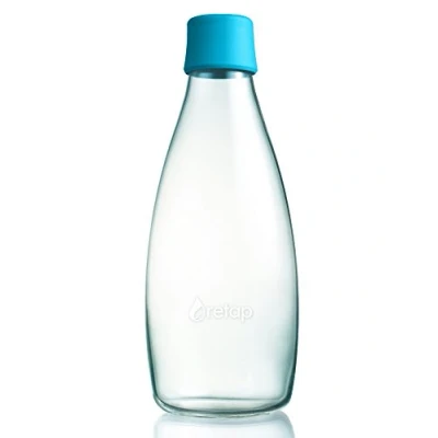 Image de Retap ApS Bouteille d&#039;eau réutilisable avec bouchon 0,8 l Couleur du couvercle : pétrole