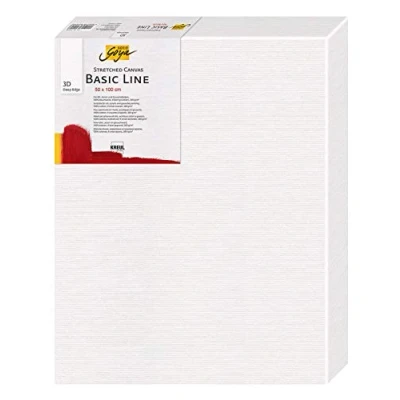 Image de Kreul 645010 Solo Goya 3D Stretched Canvas Basic Line, châssis 50 x 100 cm, Extra Profond env. 3,8 100% Coton 4 Fois apprêté, pour Huile, Acrylique et Gouache