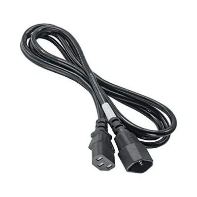 Image de Cable d&#039;alimentation Akyga AK PC 03A 03 A verlangerungs stromkabel, 1,8 m pour PC, Imprimante, ecrans Noir