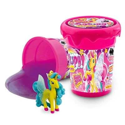 Image de Craze Magic Slime GALUPY kit Licorne avec 1x &amp; Jouet Bidon 150 ML Enfant Figurine à l&#039;intérieur, Couleur aléatoire